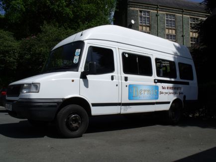 White Minibus